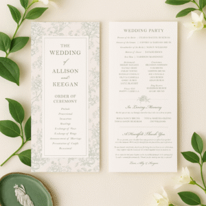 Summer Garden Ceremony Program