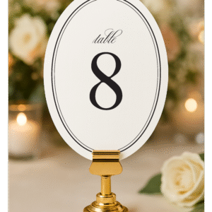 Stonebridge Oval Table Number