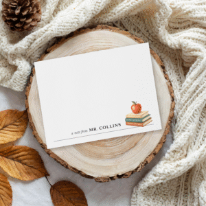 Teacher's Desk Note Cards  - Box Set of 20