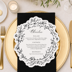 Floral Frame Menu